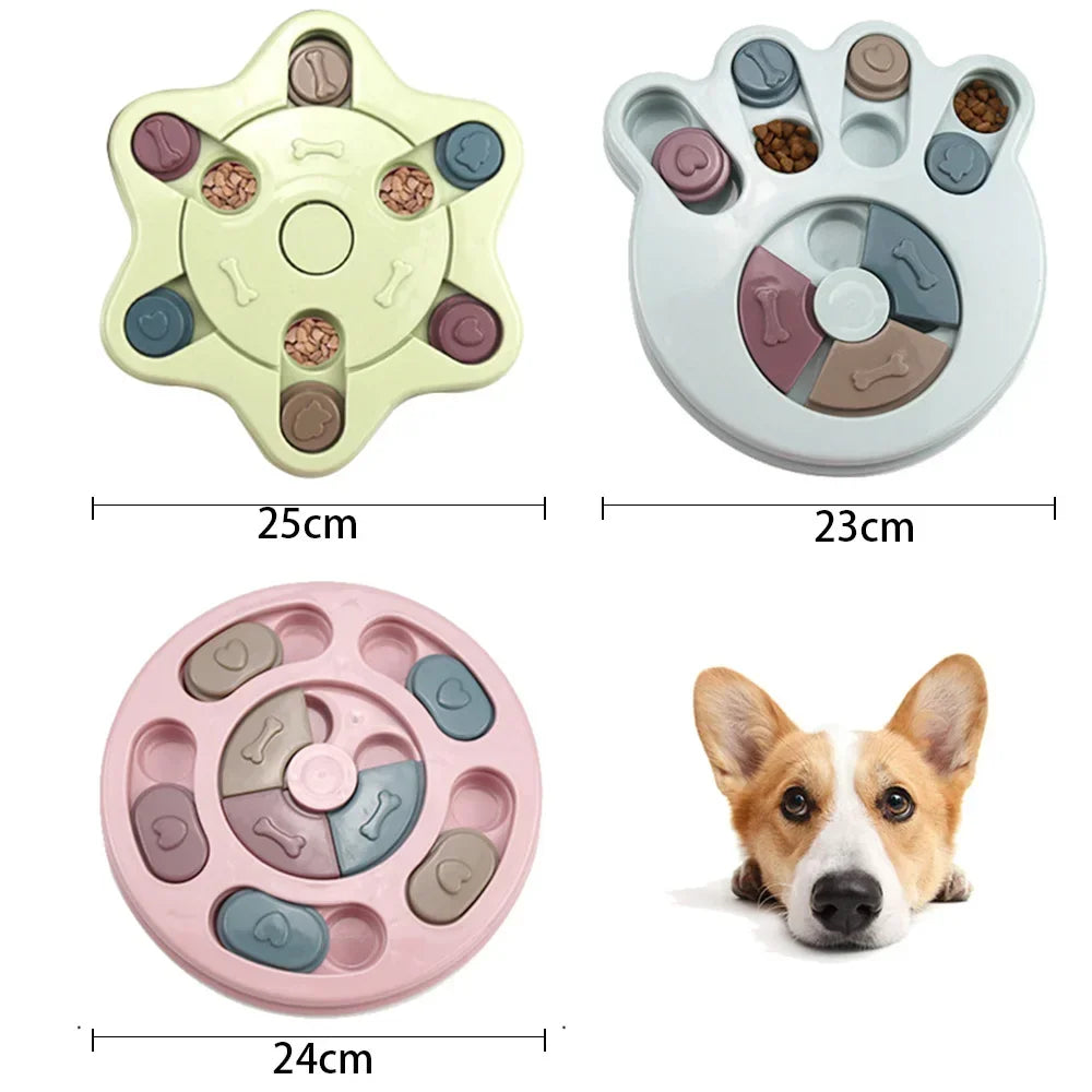 Interactive Dog Puzzle Feeder - Slow Eating Bowl for Cats and Dogs to Boost IQ and Enjoy Mealtime Fun!
