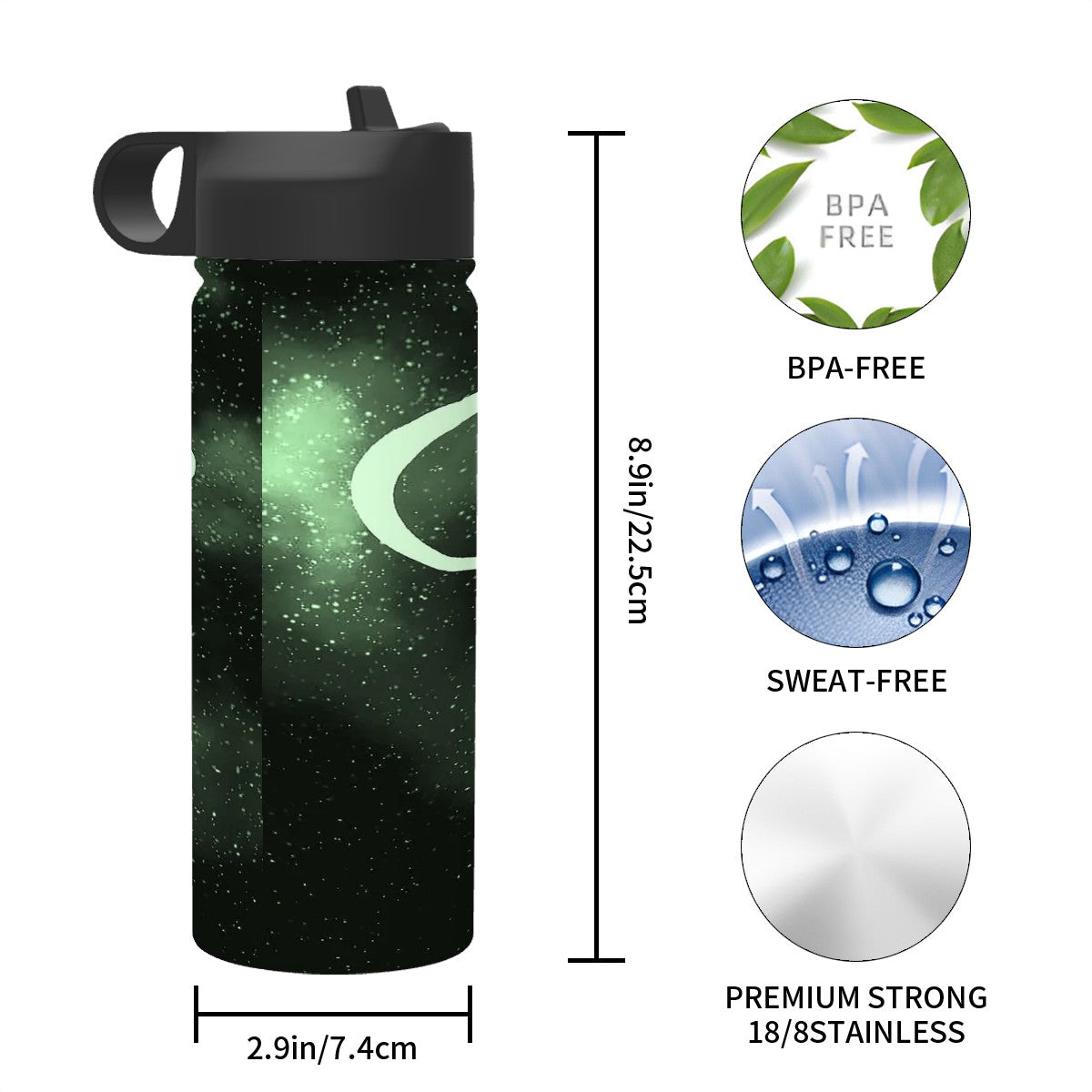 SPF Stainless Steel Vacuum Insulated Tumbler (18oz) Green - Proud Fur-Parent