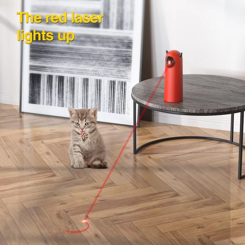 Interactive LED Laser Cat Toy - Automatic Handheld Teaser for Endless Fun!