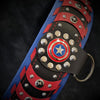 Premium Pet Guardian Gear: 'Captain America'' Collar - Sanctum Paws and Fangs