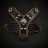 Premium Pet Guardian Gear: The ''Eros'' harness Black & Orange Small to Medium Size - Sanctum Paws and Fangs