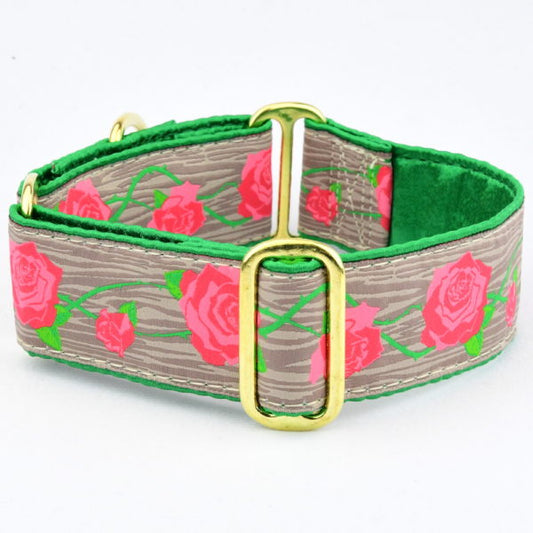 Premium Pet Guardian Gear: Weathered Rosewood – Limited Buckle Martingale Dog Collar - Sanctum Paws and Fangs