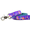 Premium Pet Guardian Gear: 1″ Nocturnal – Fox and Mushroom Ribbon Dog Leash - Sanctum Paws and Fangs