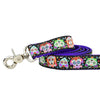 Premium Pet Guardian Gear: 1″ XOLO – Sugar Skull Ribbon Dog Leash - Sanctum Paws and Fangs