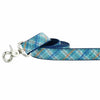 Premium Pet Guardian Gear: Blue Plaid Velvet Dog Leash - Sanctum Paws and Fangs