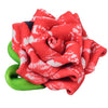 Premium Pet Guardian Gear: Collar Flower - Red and White Kisses - Sanctum Paws and Fangs