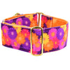 Premium Pet Guardian Gear: Gerbera Daisy Elite Velvet Dog Collar - Sanctum Paws and Fangs