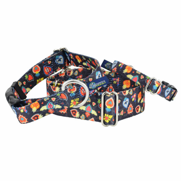 Premium Pet Guardian Gear: Gothic Hearts Dog Collar – EarthStyle - Sanctum Paws and Fangs