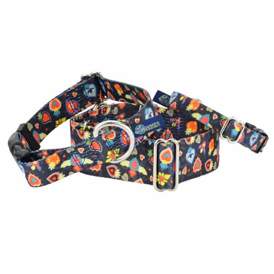 Premium Pet Guardian Gear: Gothic Hearts Dog Collar – EarthStyle - Sanctum Paws and Fangs