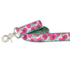 Premium Pet Guardian Gear: Bold Poppies Velvet Dog Leash - Sanctum Paws and Fangs