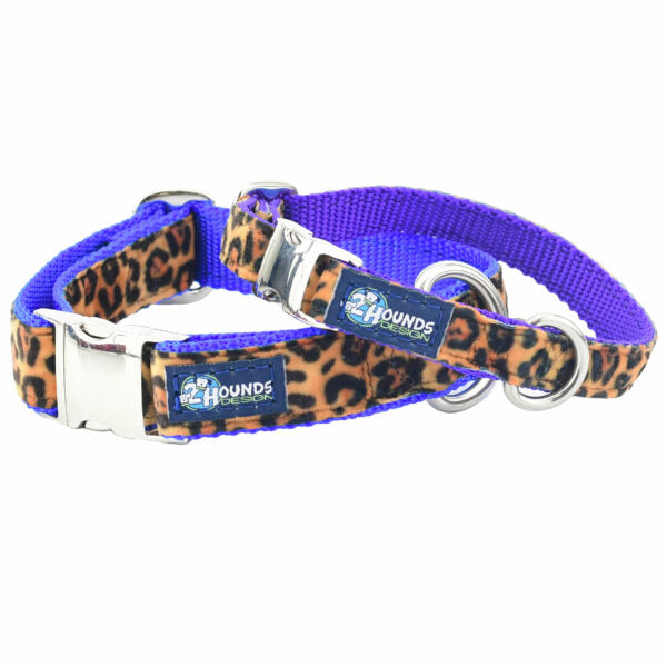 Premium Pet Guardian Gear: Soft Kitty Velvet Essential Martingale Dog Collar (Multiple Webbing Color Options) - Sanctum Paws and Fangs
