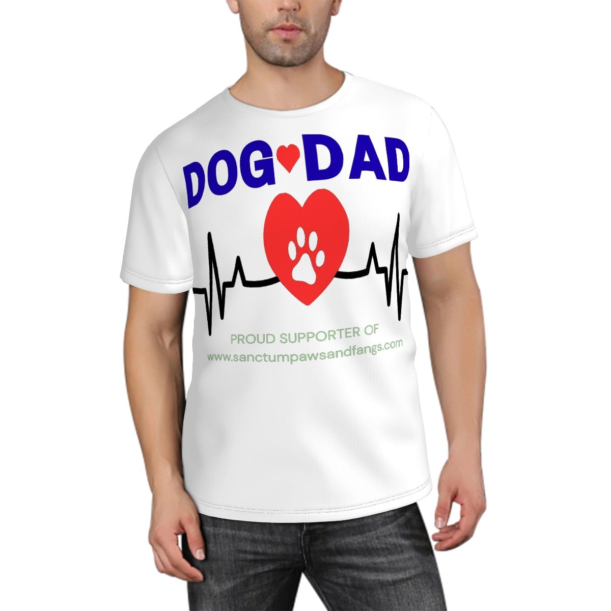 Dog Dad White Tee