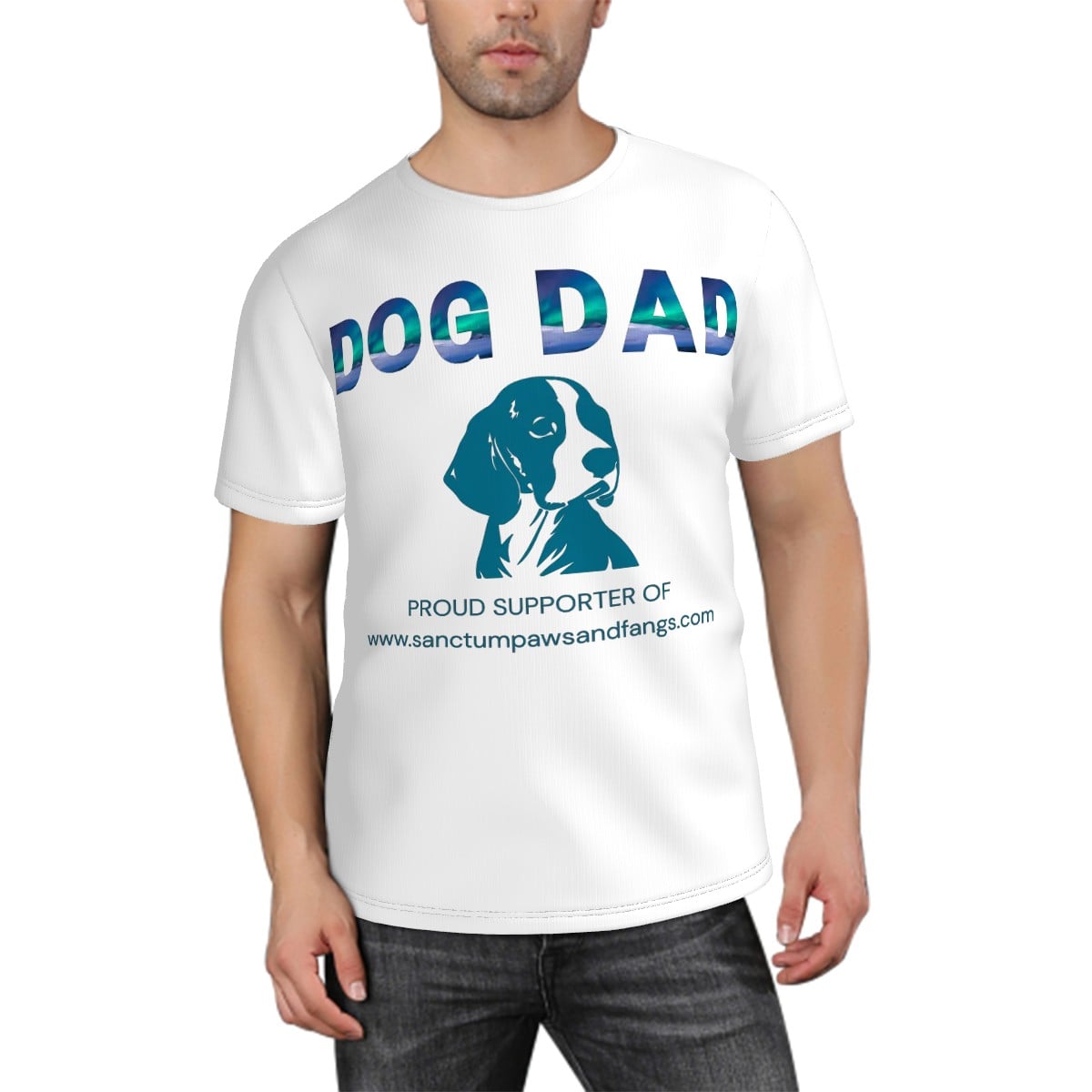 Dog Dad White Tee