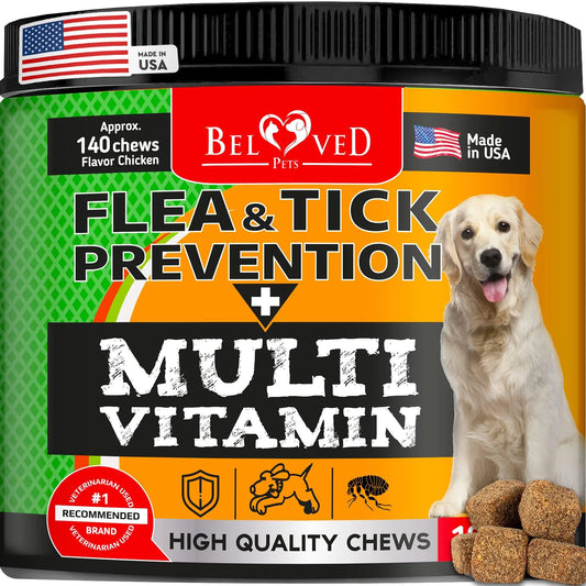 Dog Flea & Tick Defense Chews with Multivitamin Boost