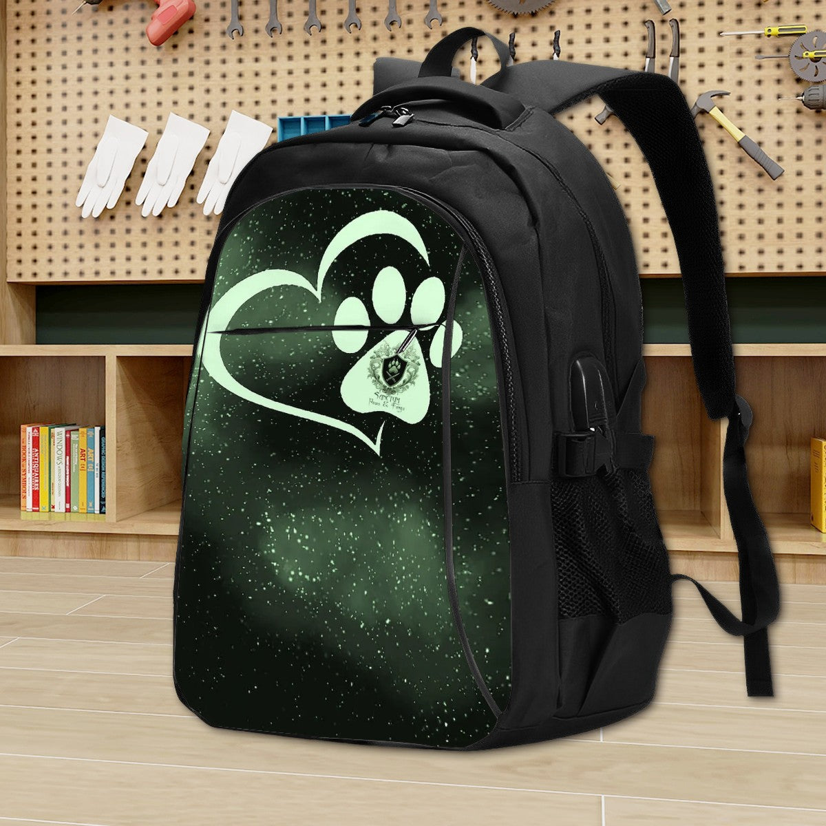 SPF Large Capacity Oxford Travel Backpack with USB