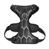 SPF Pet Harness Black & Grey Hexagon