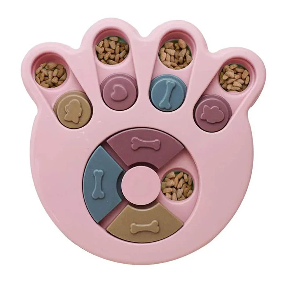 Interactive Dog Puzzle Feeder - Slow Eating Bowl for Cats and Dogs to Boost IQ and Fun!