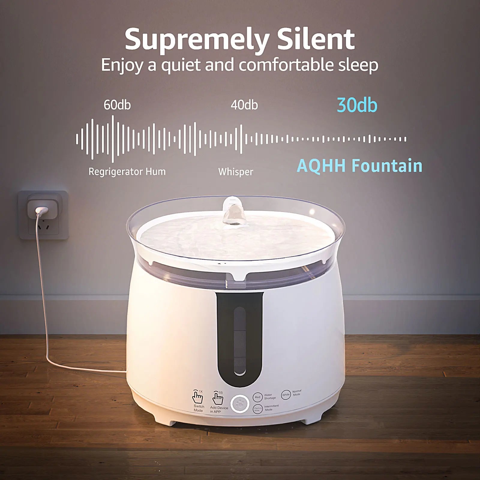 Cat Water Fountain Auto Filter Wireless Smart Pet Cat Drinker Bowl 2L Recirculate Filtring Drinker for Cats Pet Water Dispenser