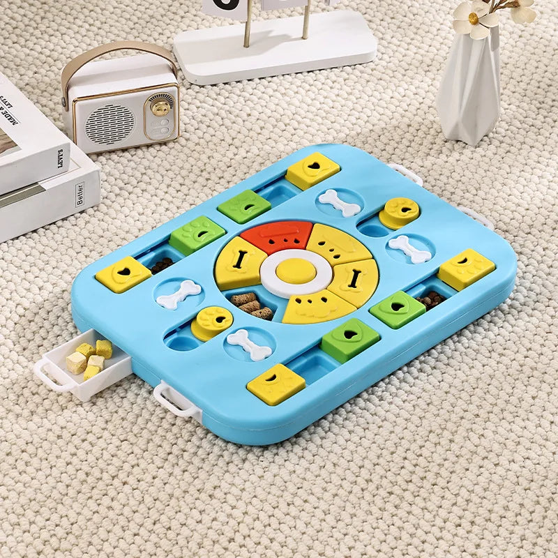 Interactive Dog Puzzle Feeder - Slow Eating Bowl for Cats and Dogs to Boost IQ and Enjoy Mealtime Fun!