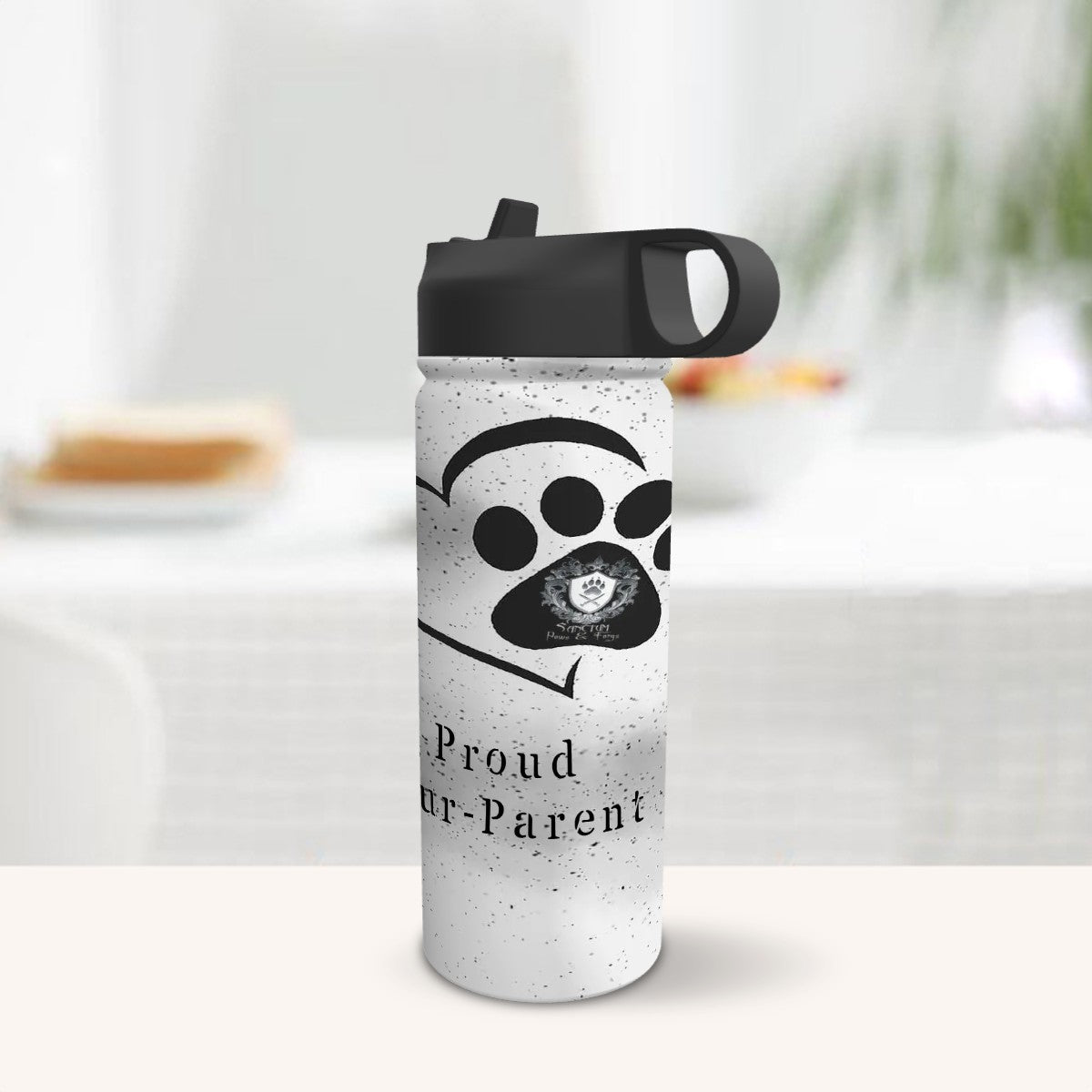 SPF Stainless Steel Vacuum Insulated Tumbler (18oz) White - Proud Fur-Parent