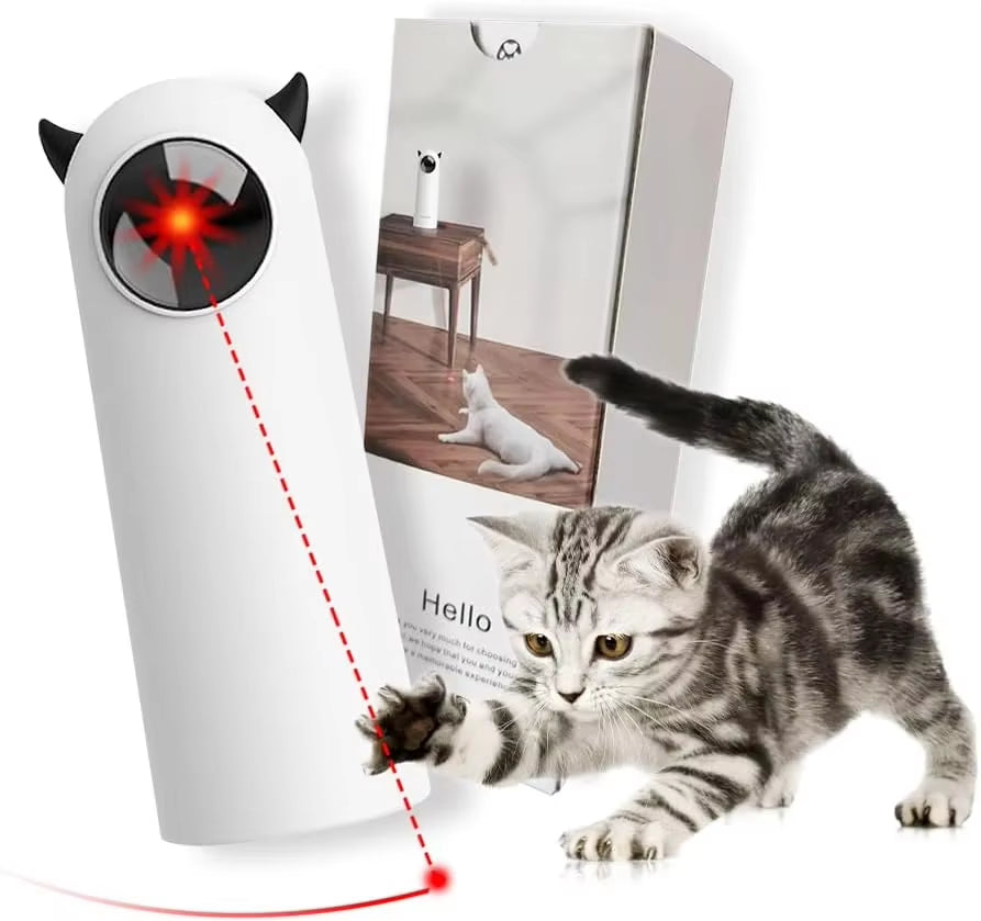 Interactive LED Laser Cat Toy - Automatic Handheld Teaser for Endless Fun!