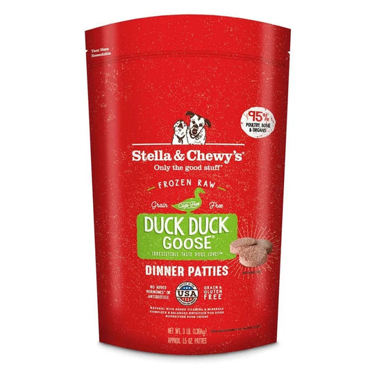 Stella & Chewy's Frozen Duck Dinner Patties Dog Food (3lb)
