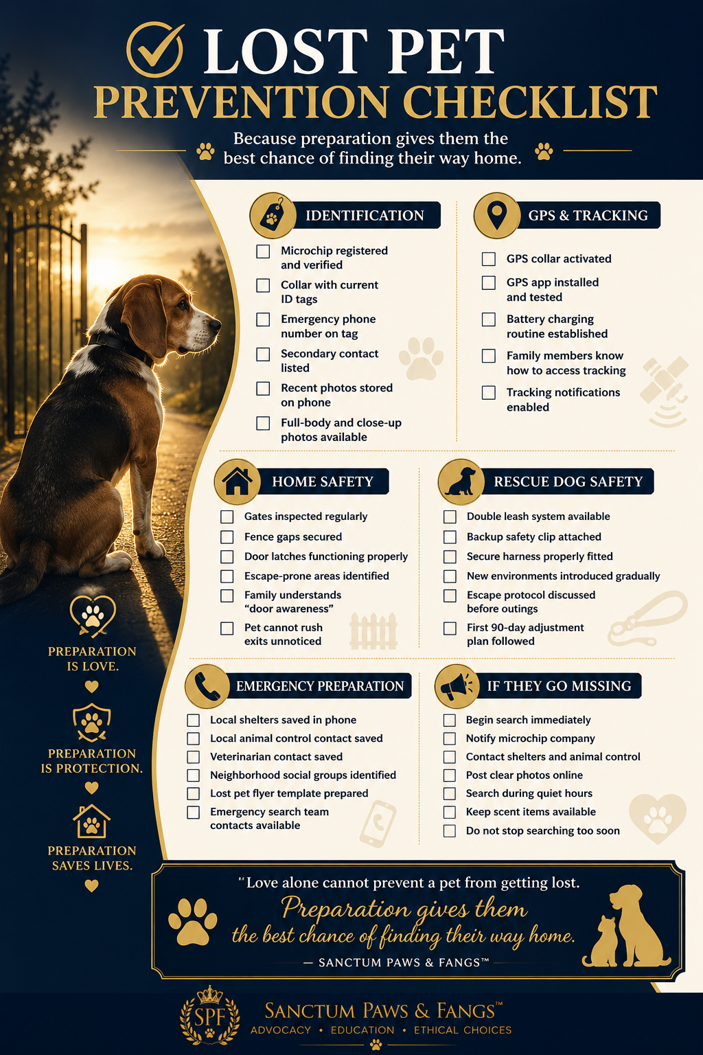 LOST PET PREVENTION