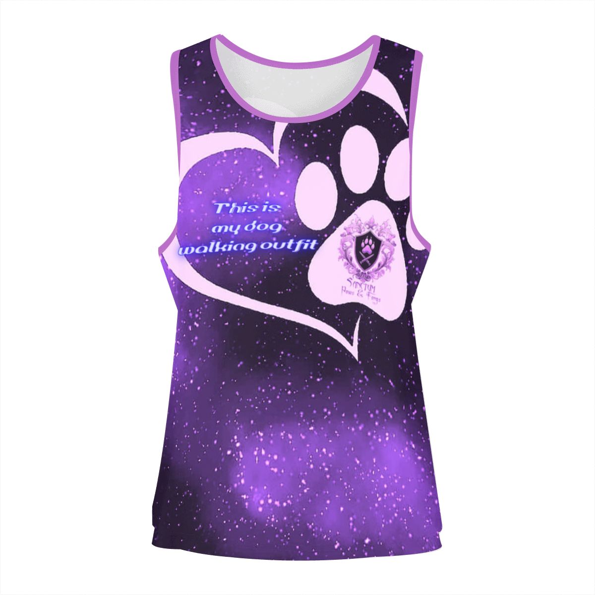 SPF Sleeveless Workout Tops for Women - Purple