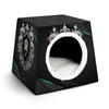 SPF Space Capsule Pet Bed - Black & Turquoise