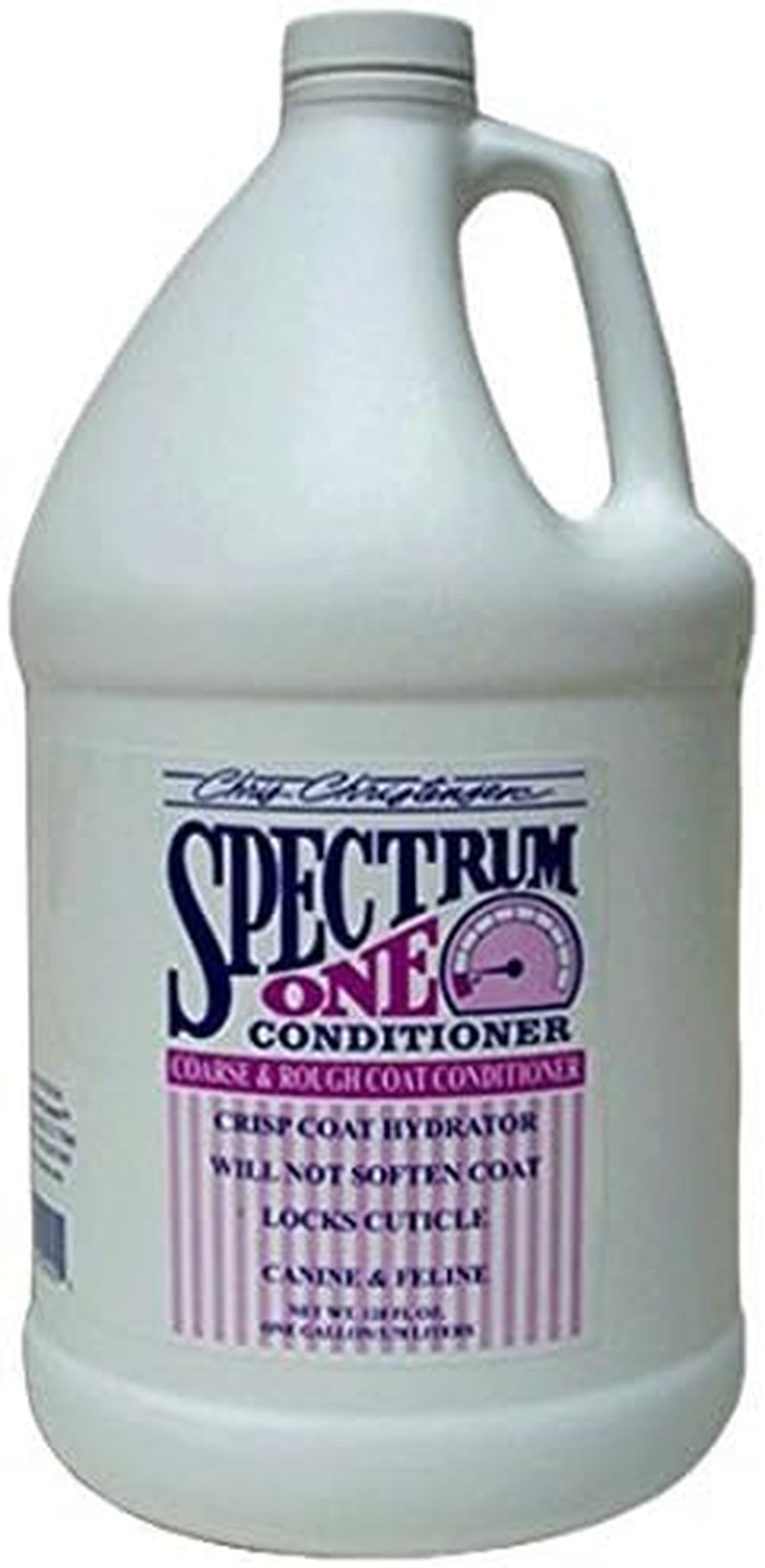 Spectrum One Ultra Concentrated Dog Conditioner, Makes up to 8 Bottles, Groom like a Professional, Maintains Inner Cortex Hydration, Coarse and Rough Coat, Made in the USA, 1Gal