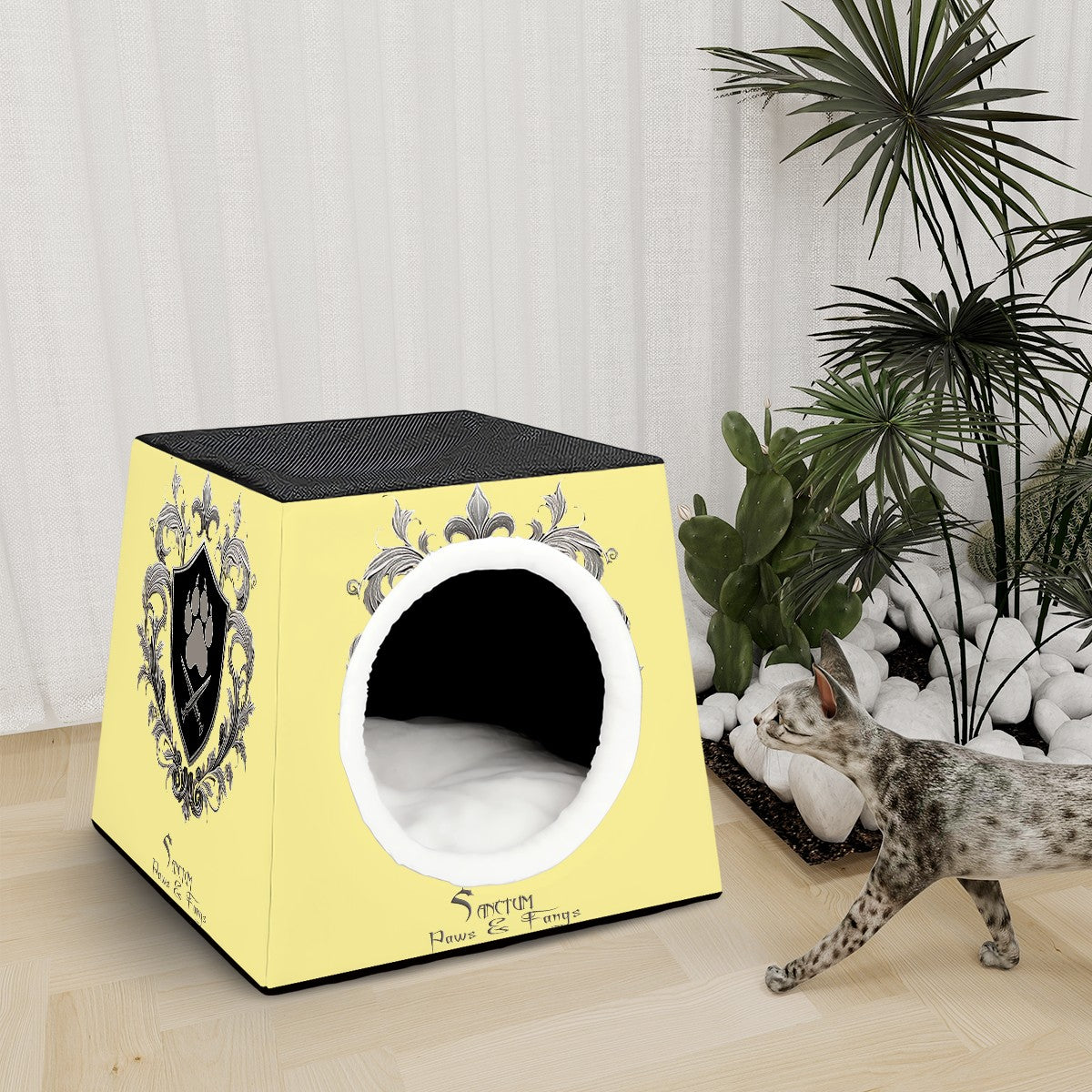 SPF Space Capsule Pet Bed - Lt. Yellow