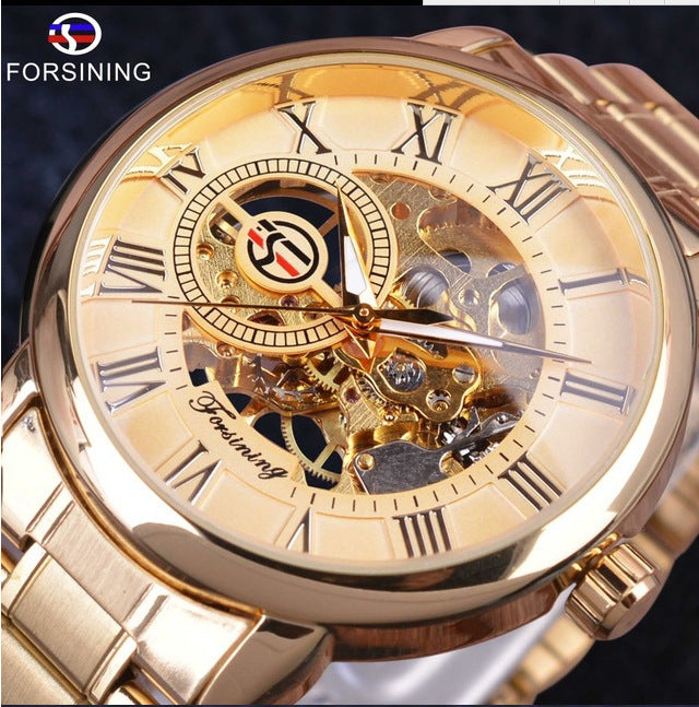 Foreign Hot Hollow Men S Genuine Colored Optional Mechanical Watch