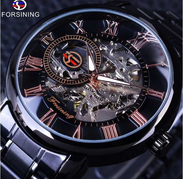 Foreign Hot Hollow Men S Genuine Colored Optional Mechanical Watch