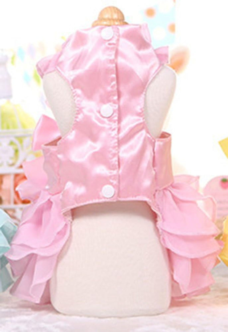 Adorable Pink Chiffon Princess Dress for Your Tiny Pup! Perfect for Extra Small & Small Dogs! 🐶👗✨