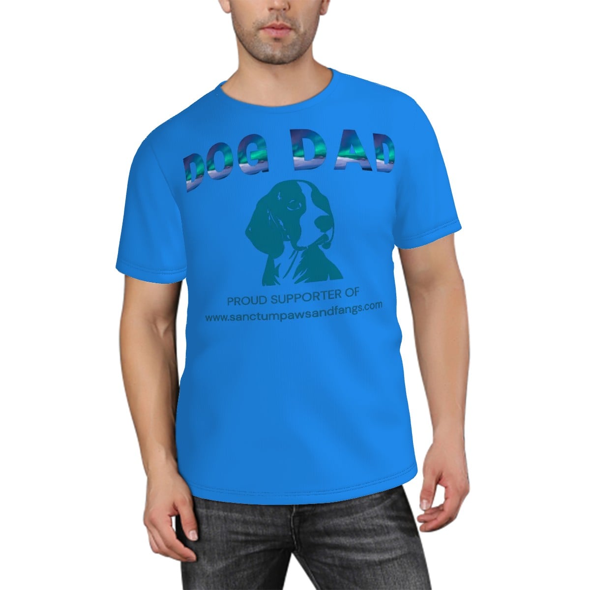 Dog Dad Blue Tee