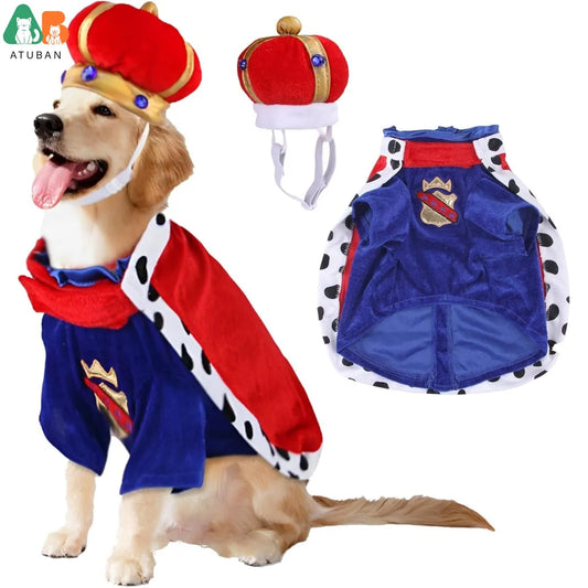 Transform your pup into royalty with our King Dog Costume! 👑🐾 Perfect for parties, cosplay, and holiday fun! #DogCostume #PetFashion