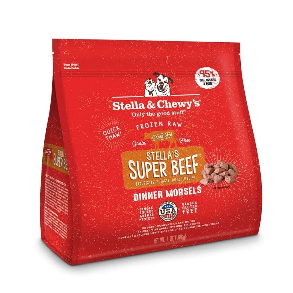 Stella & Chewy's Frozen Beef Dinner Morsels Dog Food (4lb)