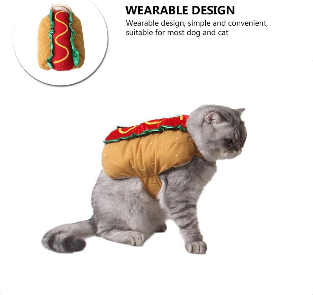 Get Your Pup Ready for Halloween with Our Hilarious Hot Dog Costume! 🐾🌭 Perfect for Small & Medium Dogs and Cats!