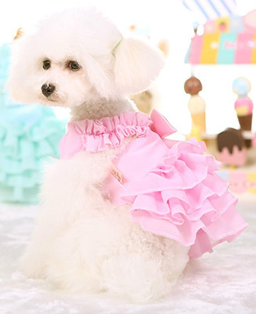 Adorable Pink Chiffon Princess Dress for Your Tiny Pup! Perfect for Extra Small & Small Dogs! 🐶👗✨
