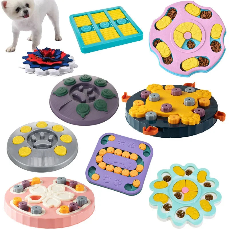 Interactive Dog Puzzle Feeder - Slow Eating Bowl for Cats and Dogs to Boost IQ and Enjoy Mealtime Fun!