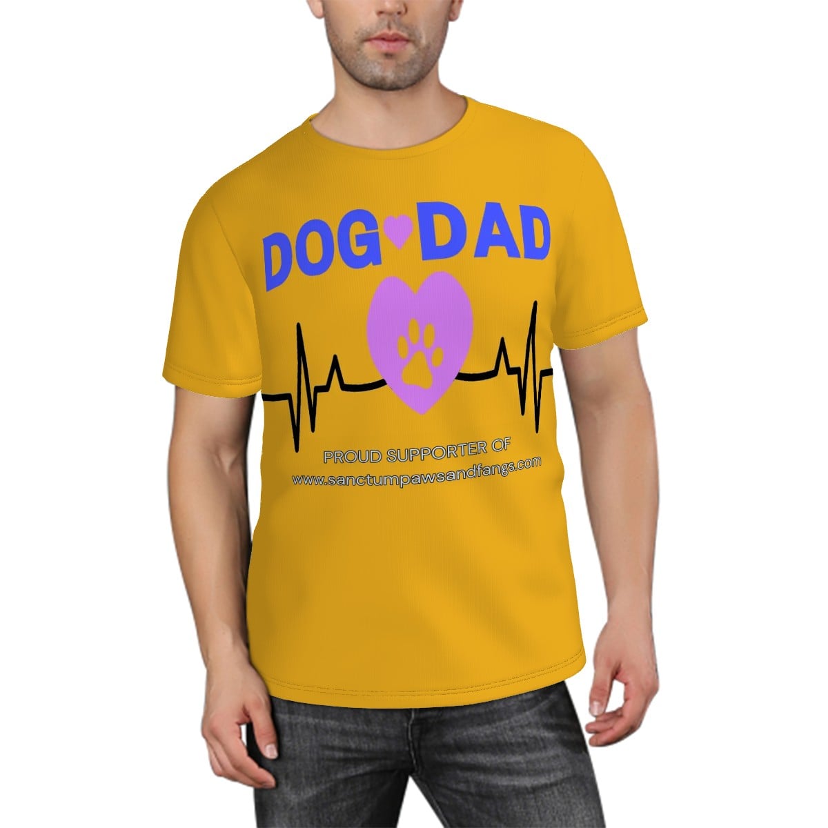 Dog Dad Yellow Tee