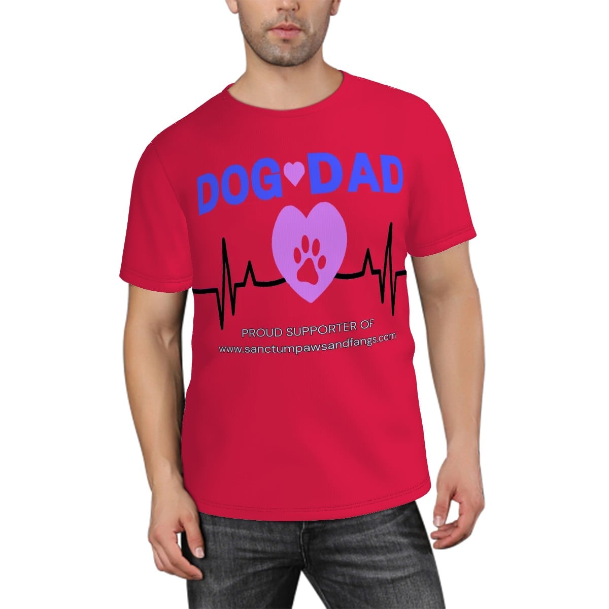Dog Dad Red Tee