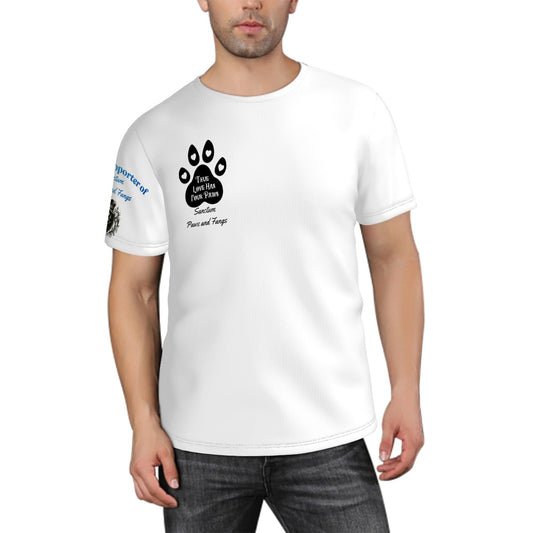 Curated Ethical Lifestyle: Dogs Love3 (White Tees) - Sanctum Paws and Fangs