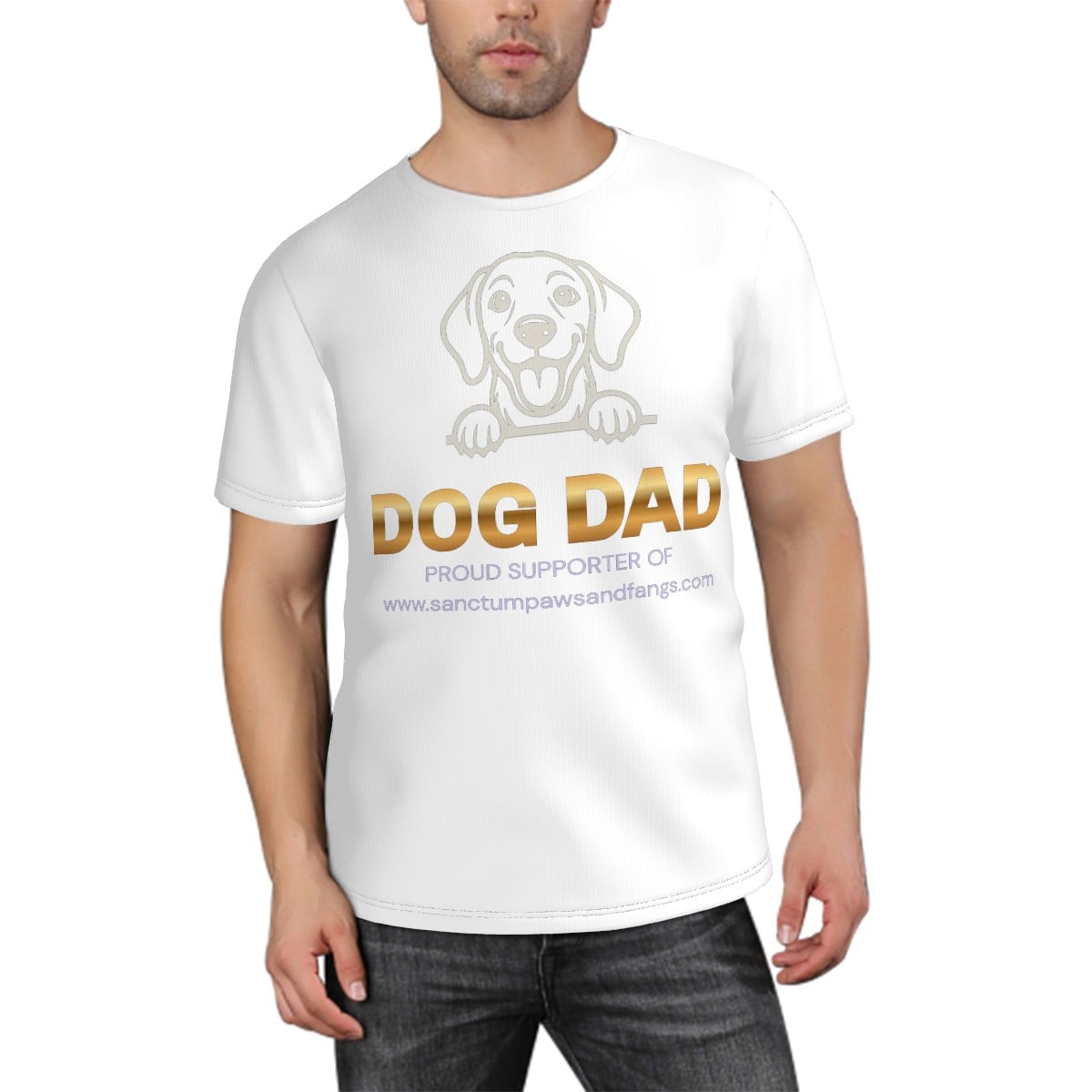 Dog Dad White Tee