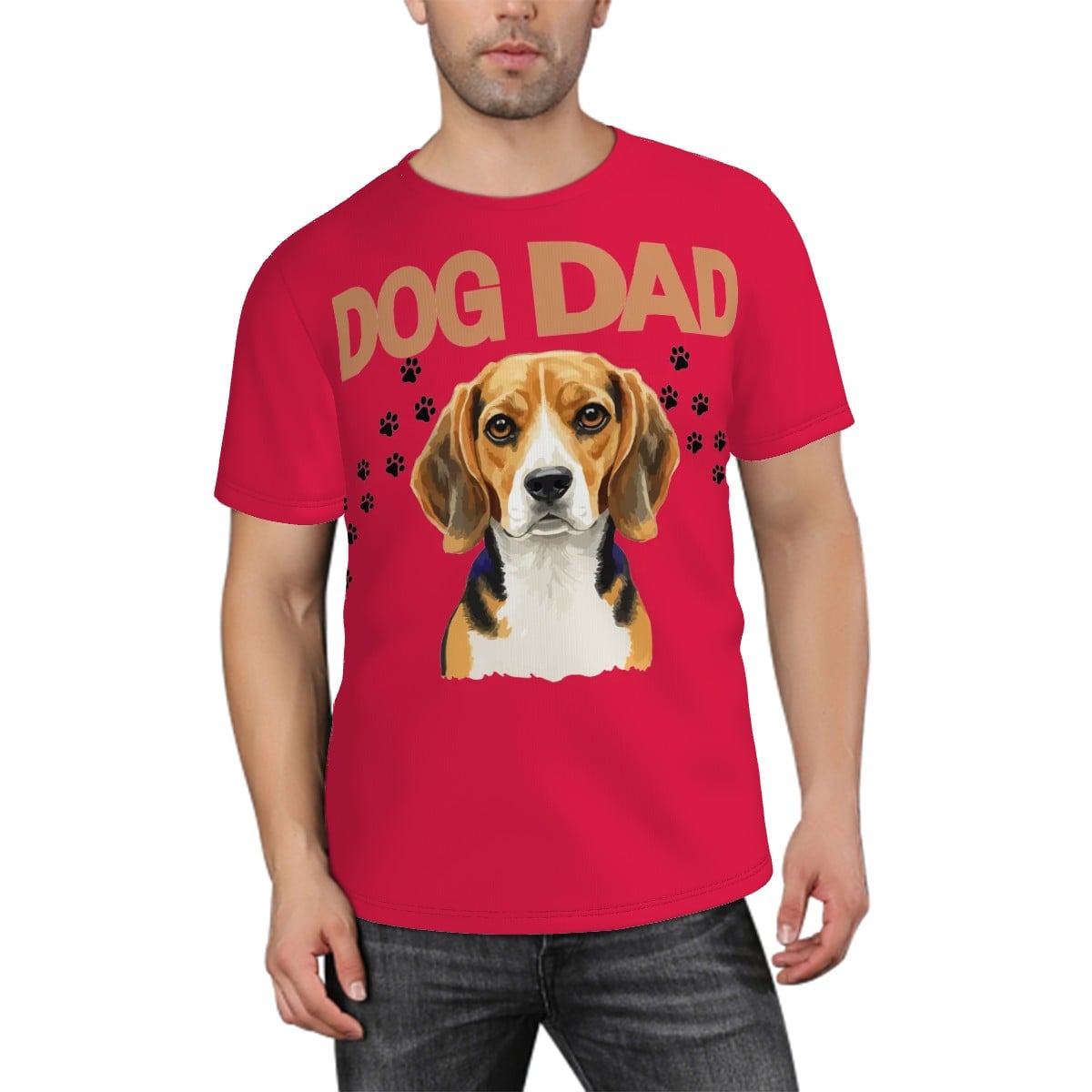 Dog Dad Red Tee