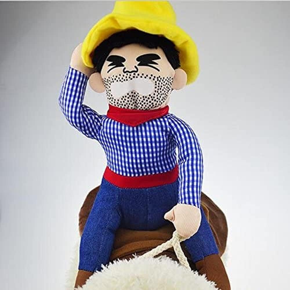Get Your Pup Ready for Halloween with This Hilarious Cowboy Costume! Perfect for Parties and Cosplay! 🐶🎃👻 #PetCostume #HalloweenFun