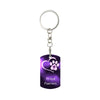 SPF Rectangular Metal Keychain - Proud Pawrent - Purple