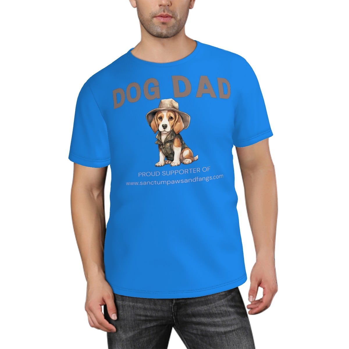 Dog Dad Blue Tee