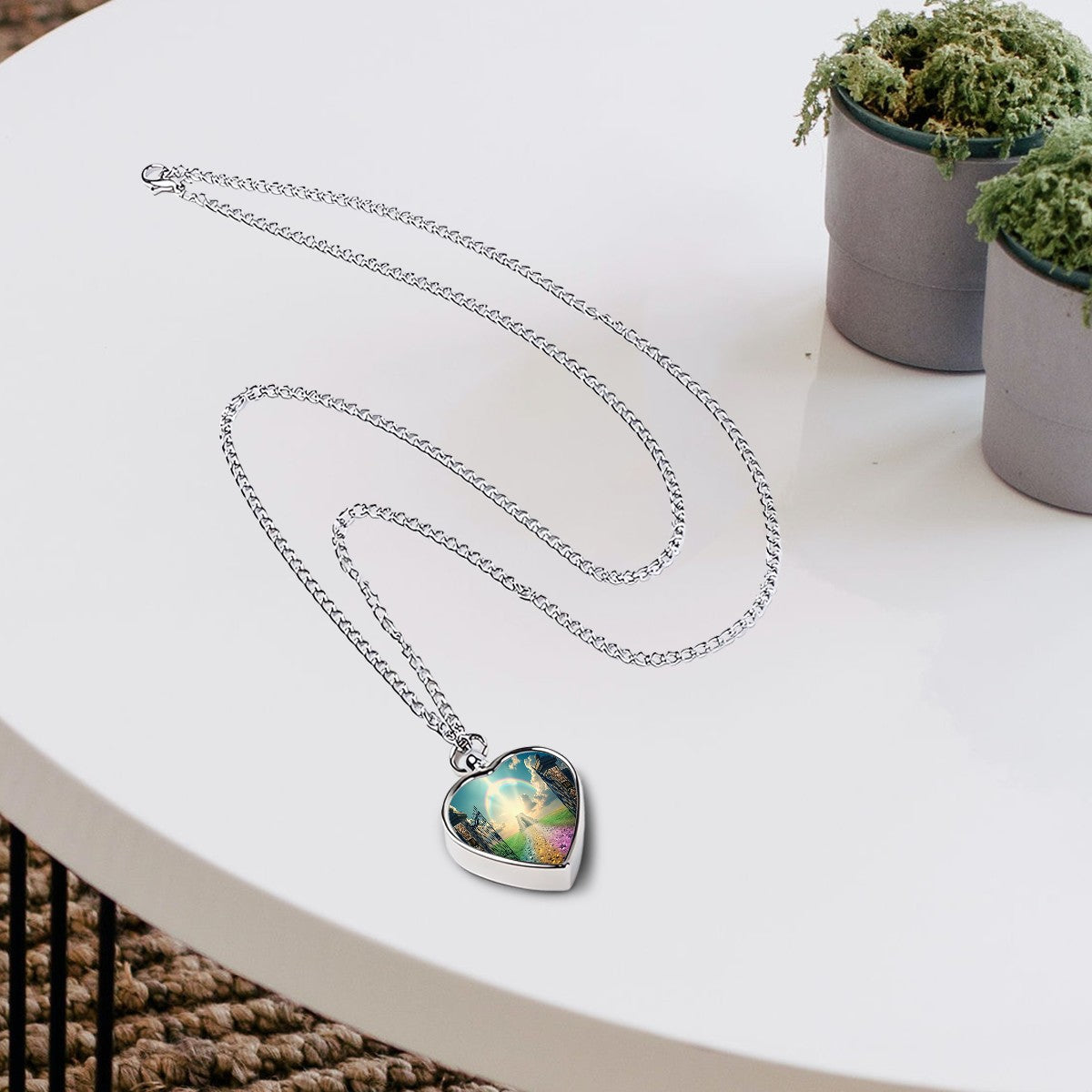 SPF Pet Ashes Necklace (Rainbow Bridge)