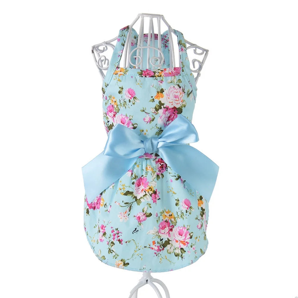 Adorable Spring/Summer Flower Print Pet Dress for Your Furry Friends! 🌸🐾 #CutePets #DogFashion #CatStyle